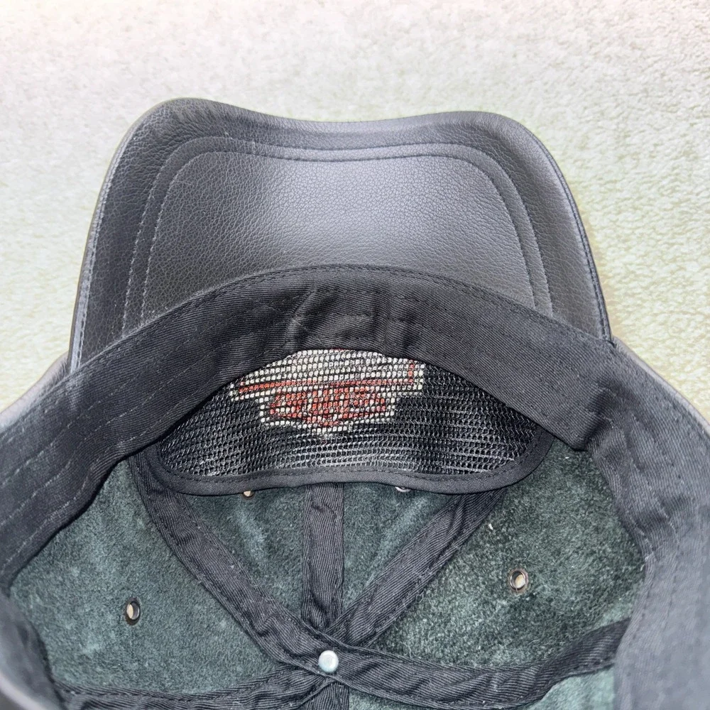 Vintage Harley Davidson Unisex Baseball Hat Cap Black Adjustable Shield Logo
